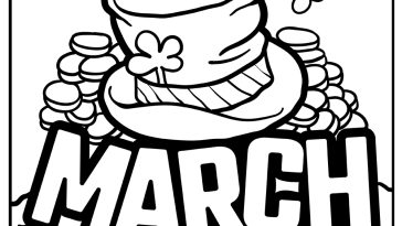 March Coloring Pages free printable