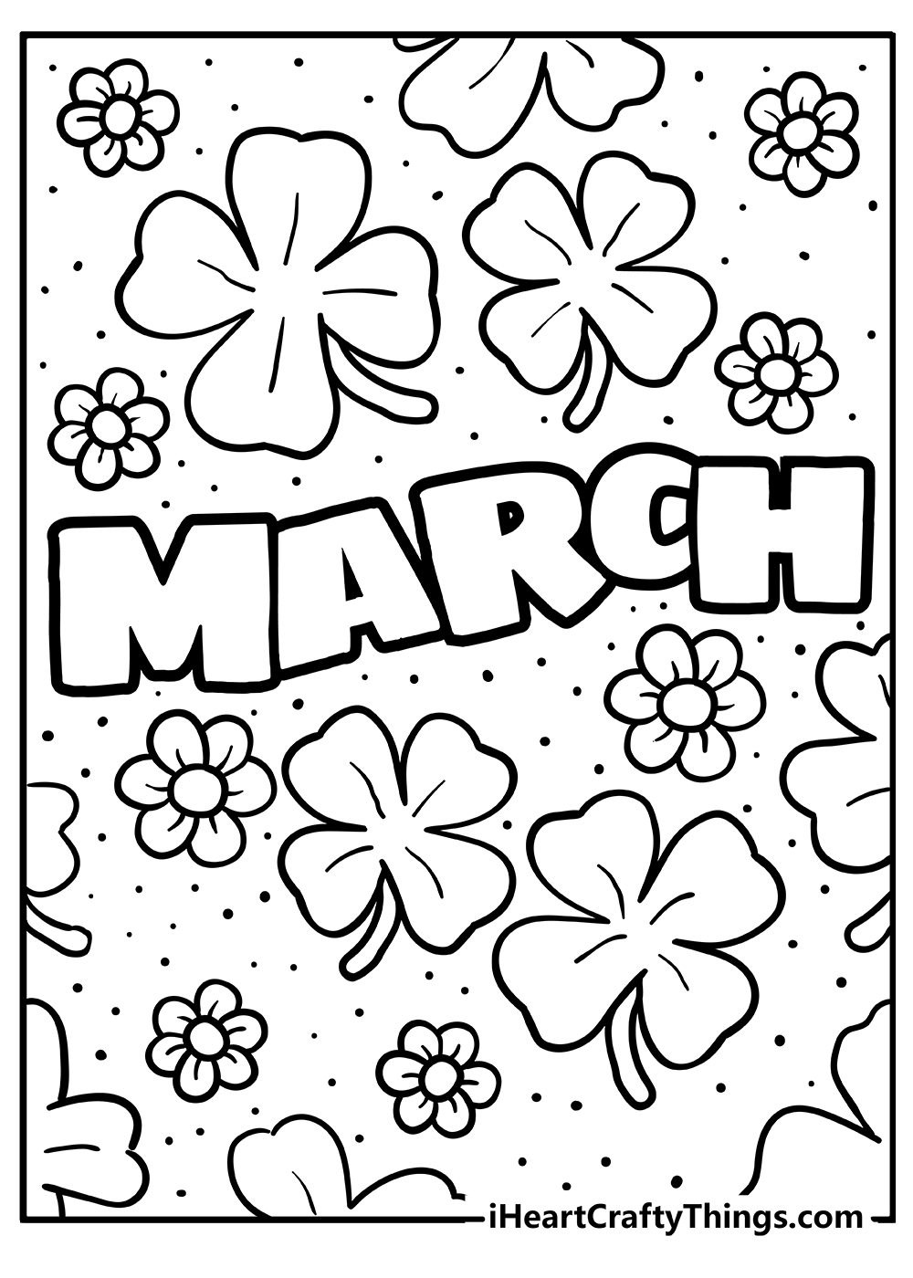 march 2022 calendar coloring pages