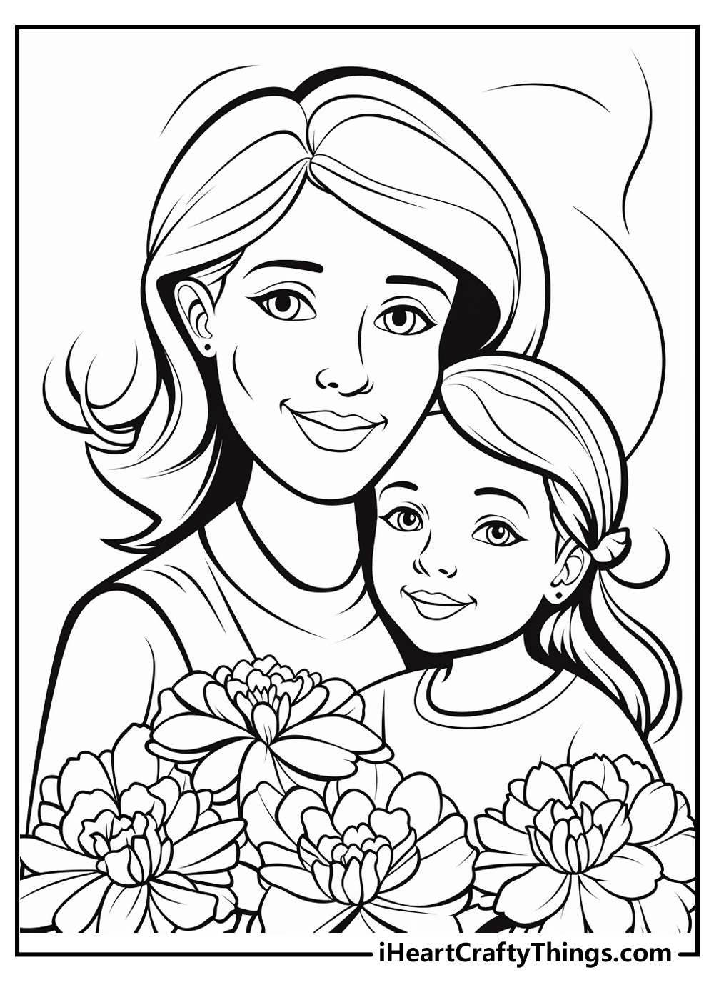 mother's day coloring pages for kids