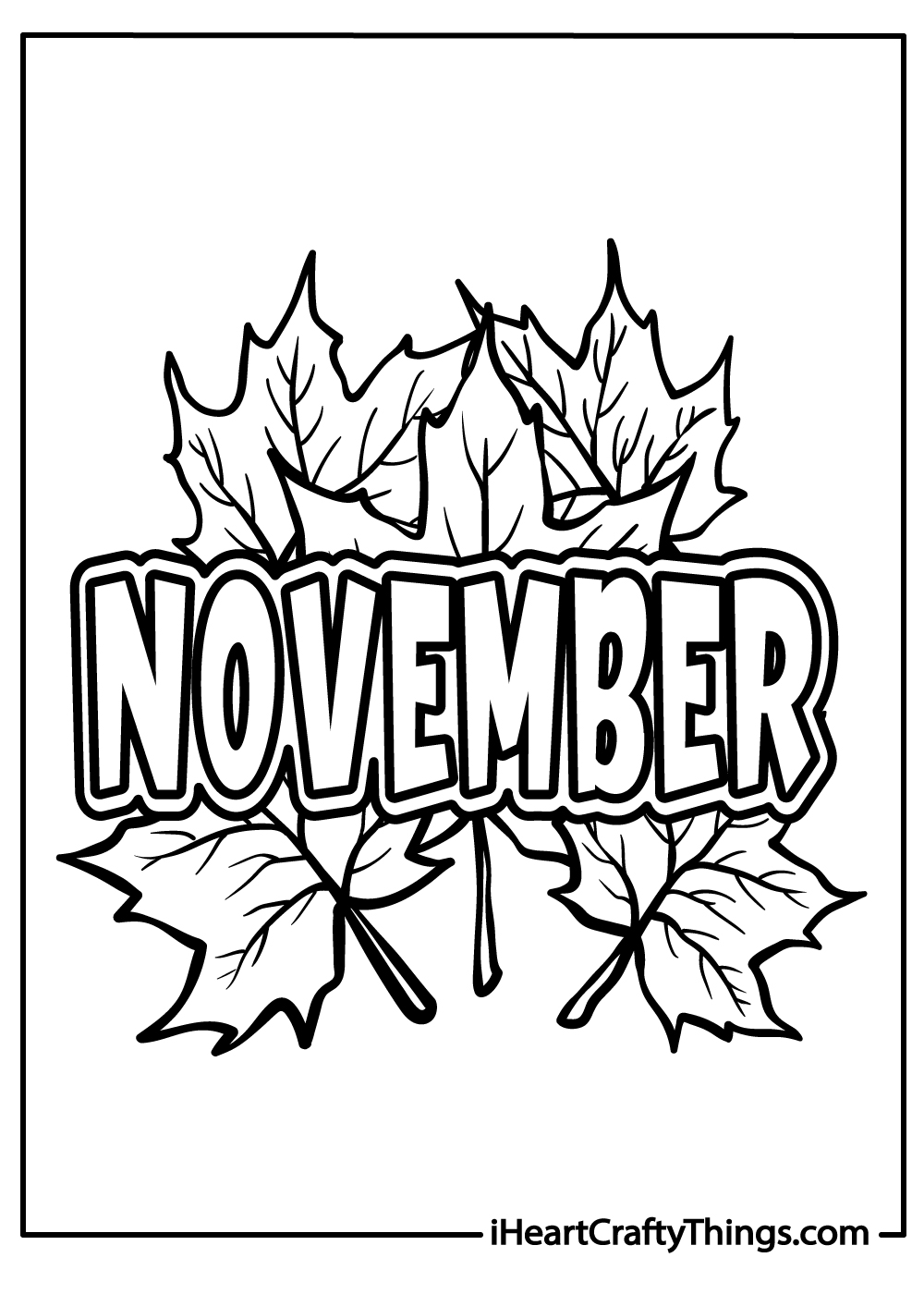 November coloring pages for kids