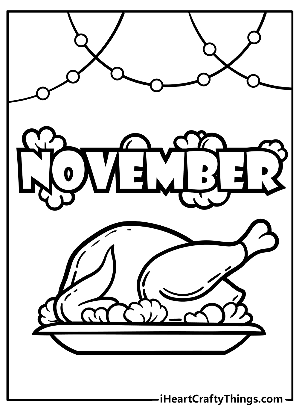 november coloring page