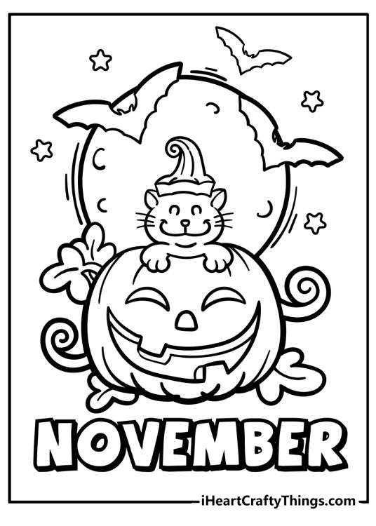 November coloring pages