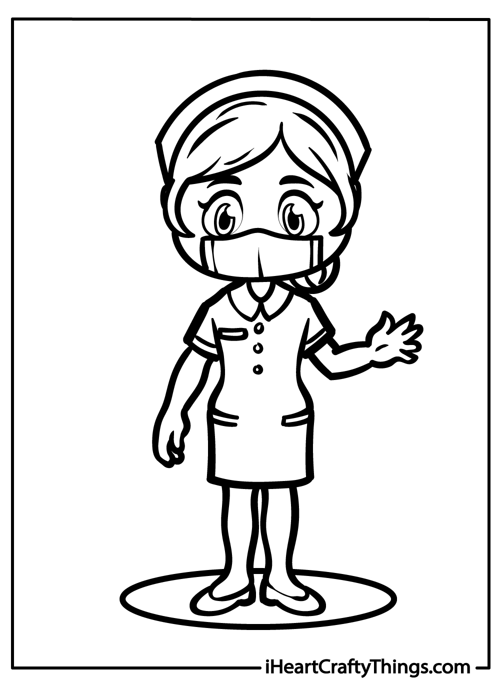 new nurse coloring pages