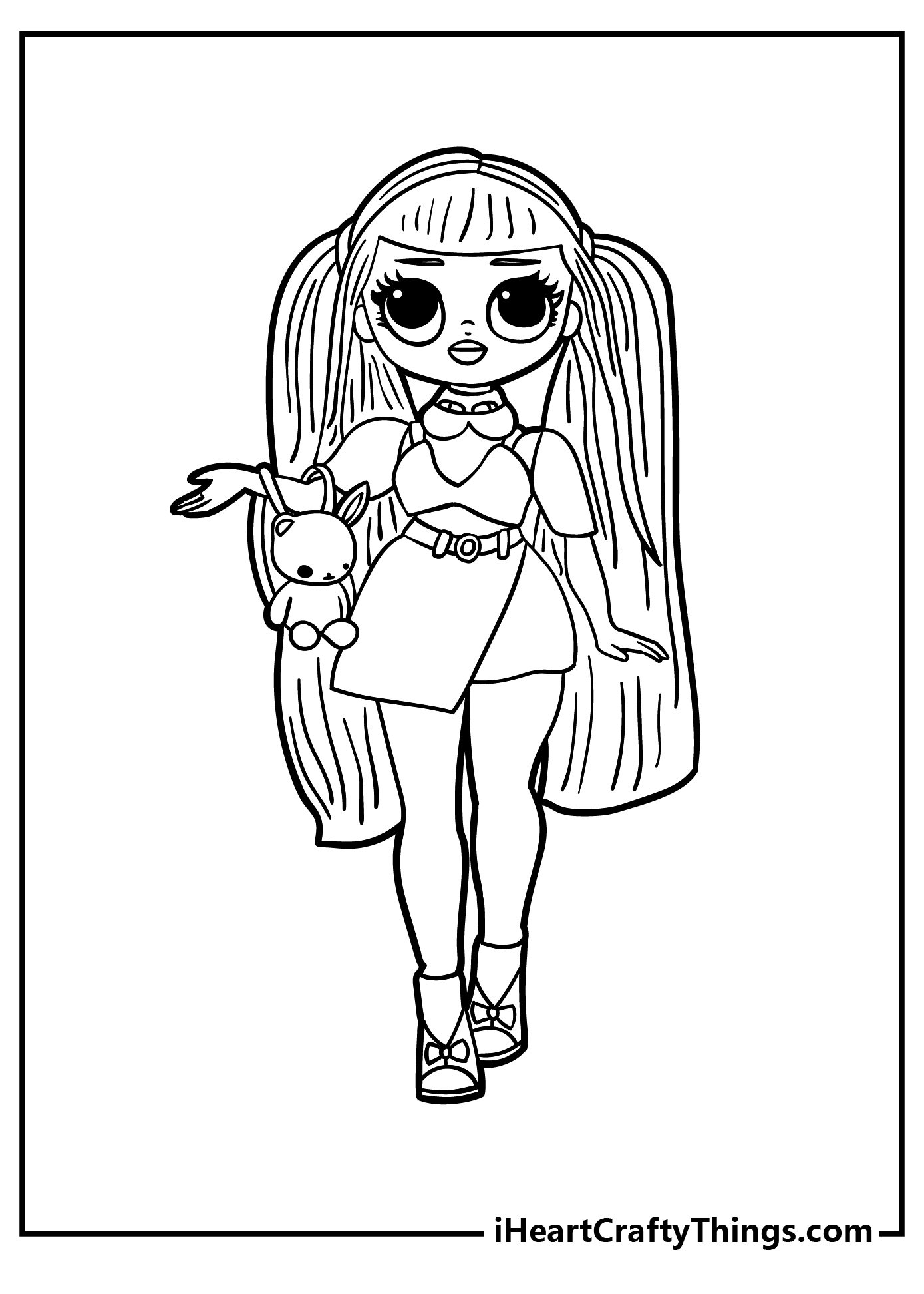 OMG Fashion LOL OMG Doll Coloring Pages - Free Printable Sheets