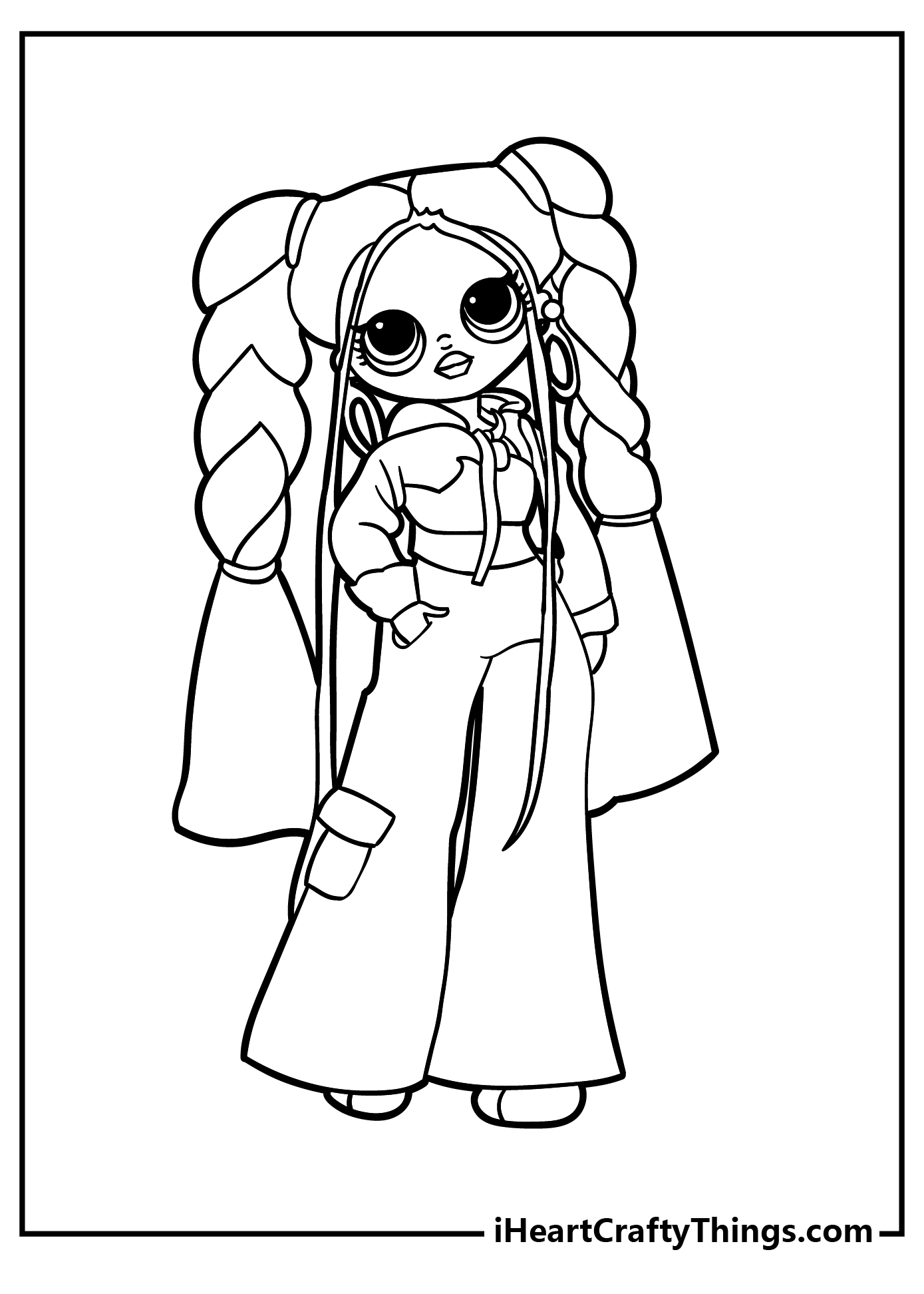 OMG Fashion LOL OMG Doll Coloring Pages - Free and Printable