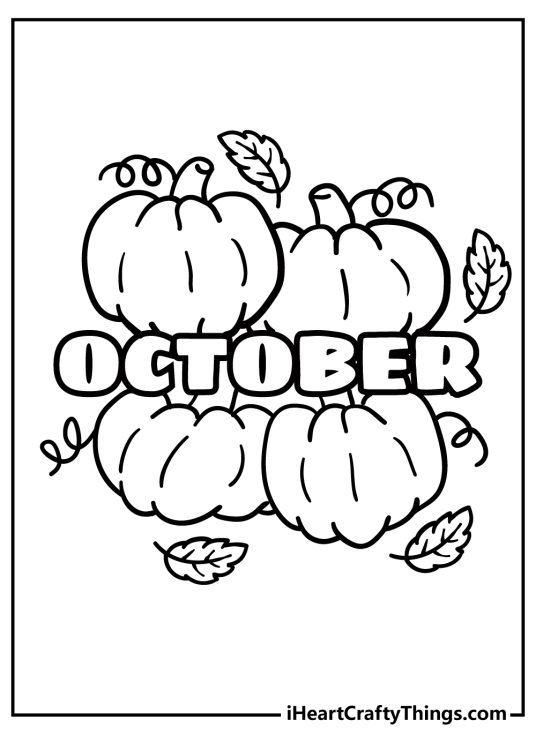 Printable October Coloring Pages (Updated 2023)