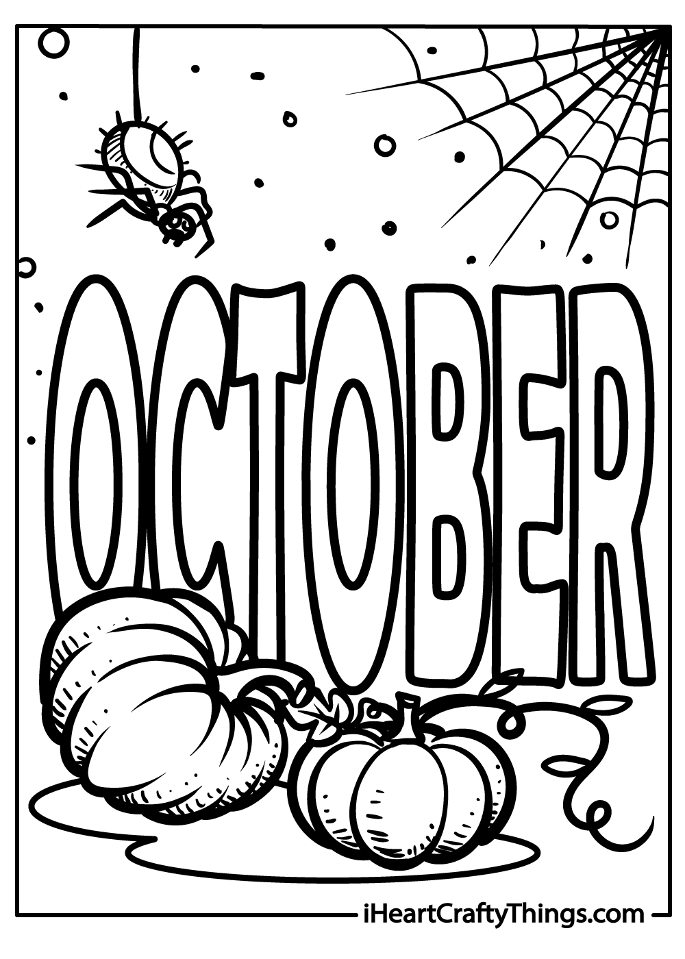 October Color by Number Free Printable