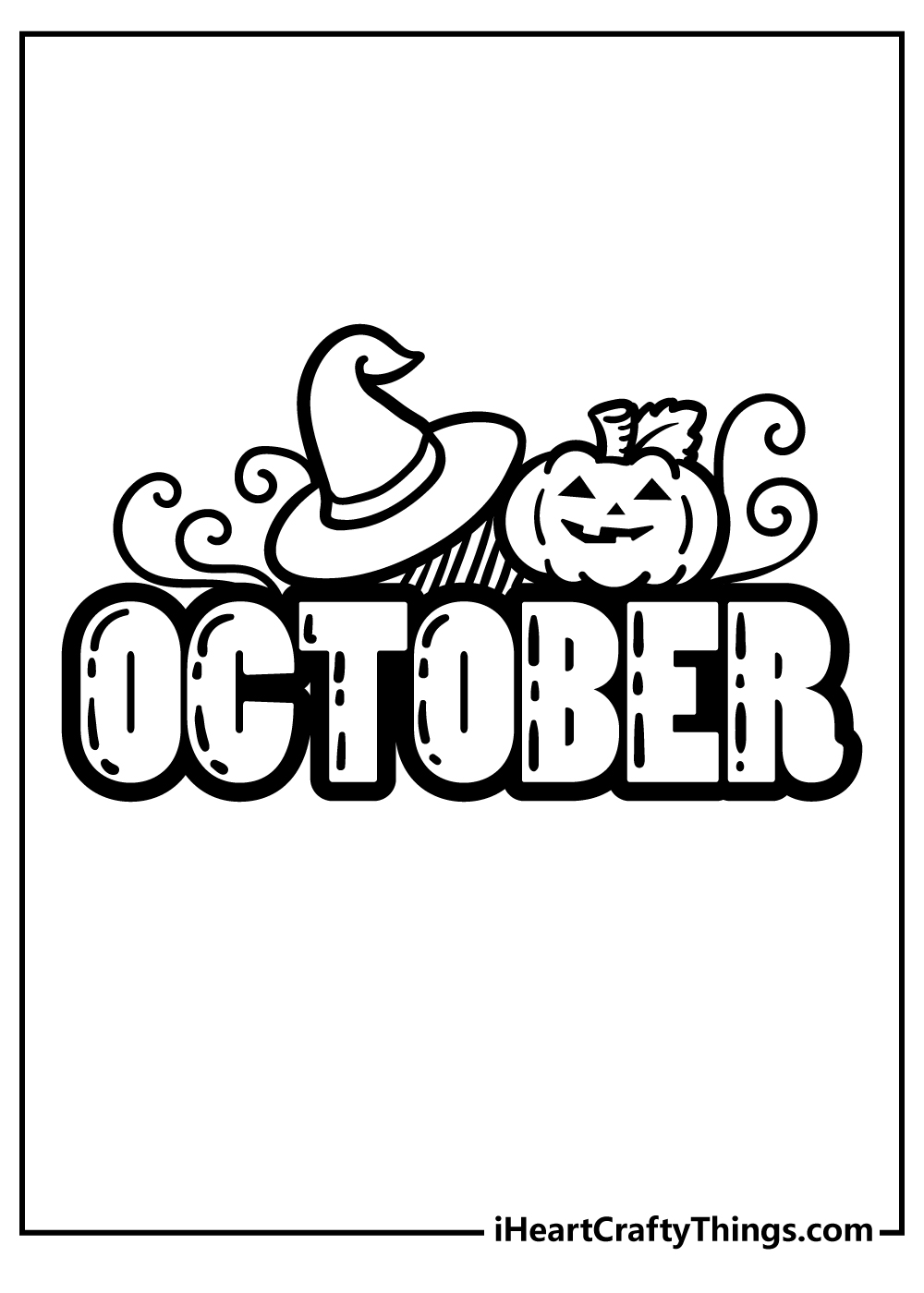 October Coloring Pages for adults free printable