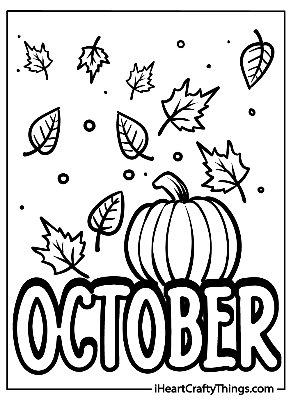 black-and-white october coloring pages