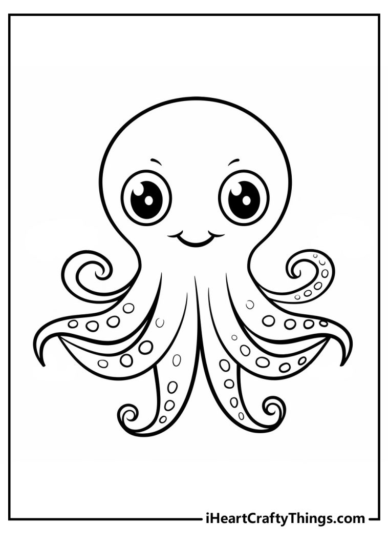 Octopus Coloring Pages (100% Free Printables)