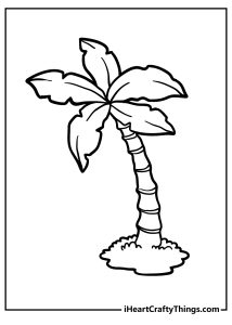 Palm Tree Coloring Pages (100% Free Printables)