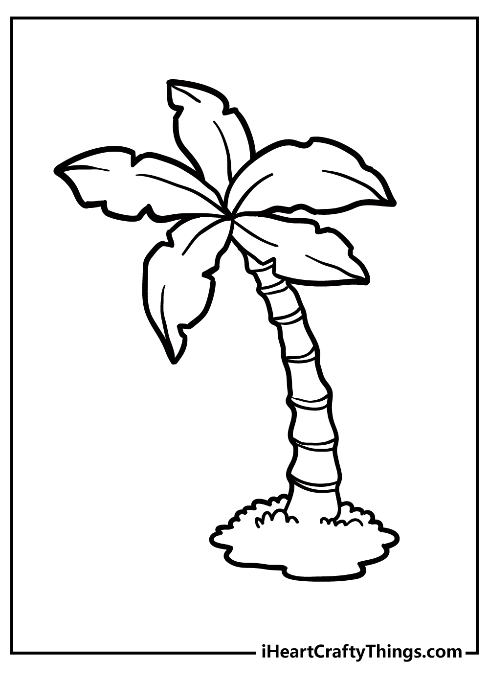 Palm Tree Coloring Book for adults free download