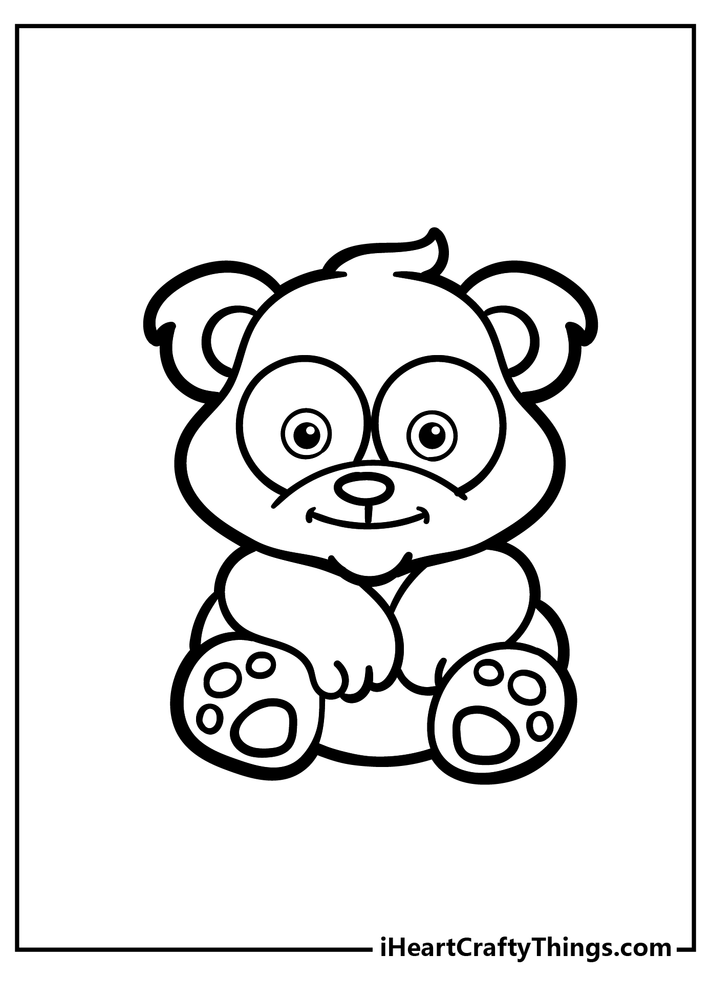 Panda Sketchbook for Kids ages 4-8 Blank Paper for Drawing.