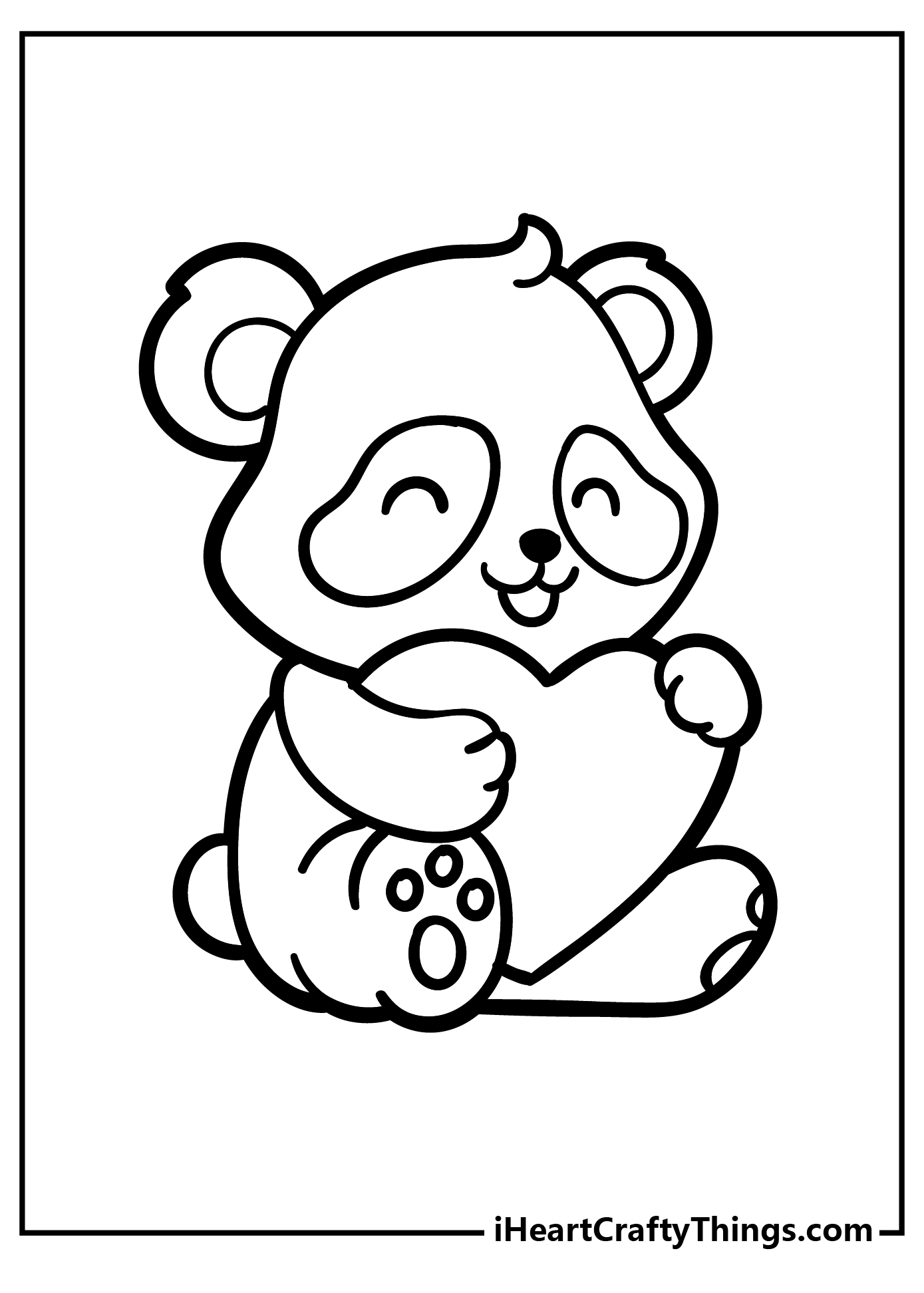 Panda Coloring Pages free pdf download
