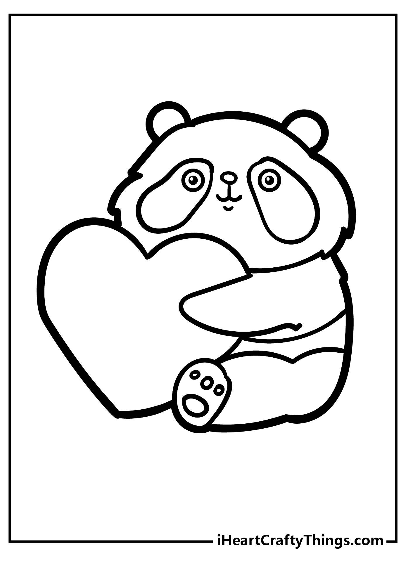 Kawaii Panda Bear Coloring Printout, Bear Drawing, Panda Drawing, Kawaii  Drawing PNG Transparent Image and Clipart for Free Download