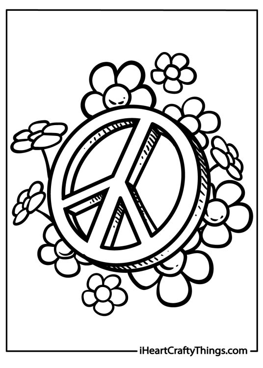 Peace Coloring Pages (100% Free Printables)