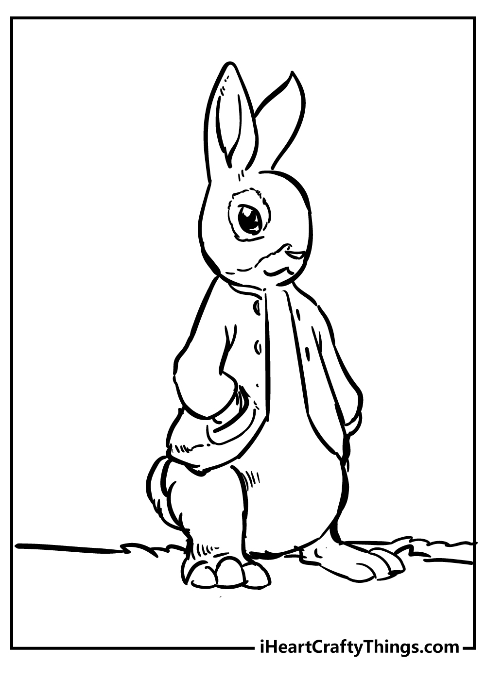 Peter Rabbit Coloring Book for kids free printable
