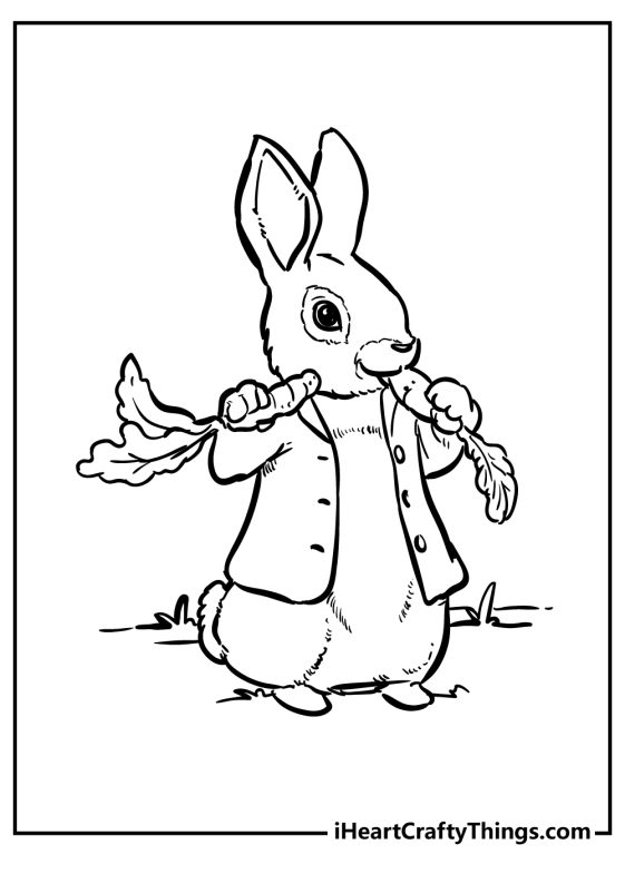 Peter Rabbit Coloring Pages (100 Free Printables)
