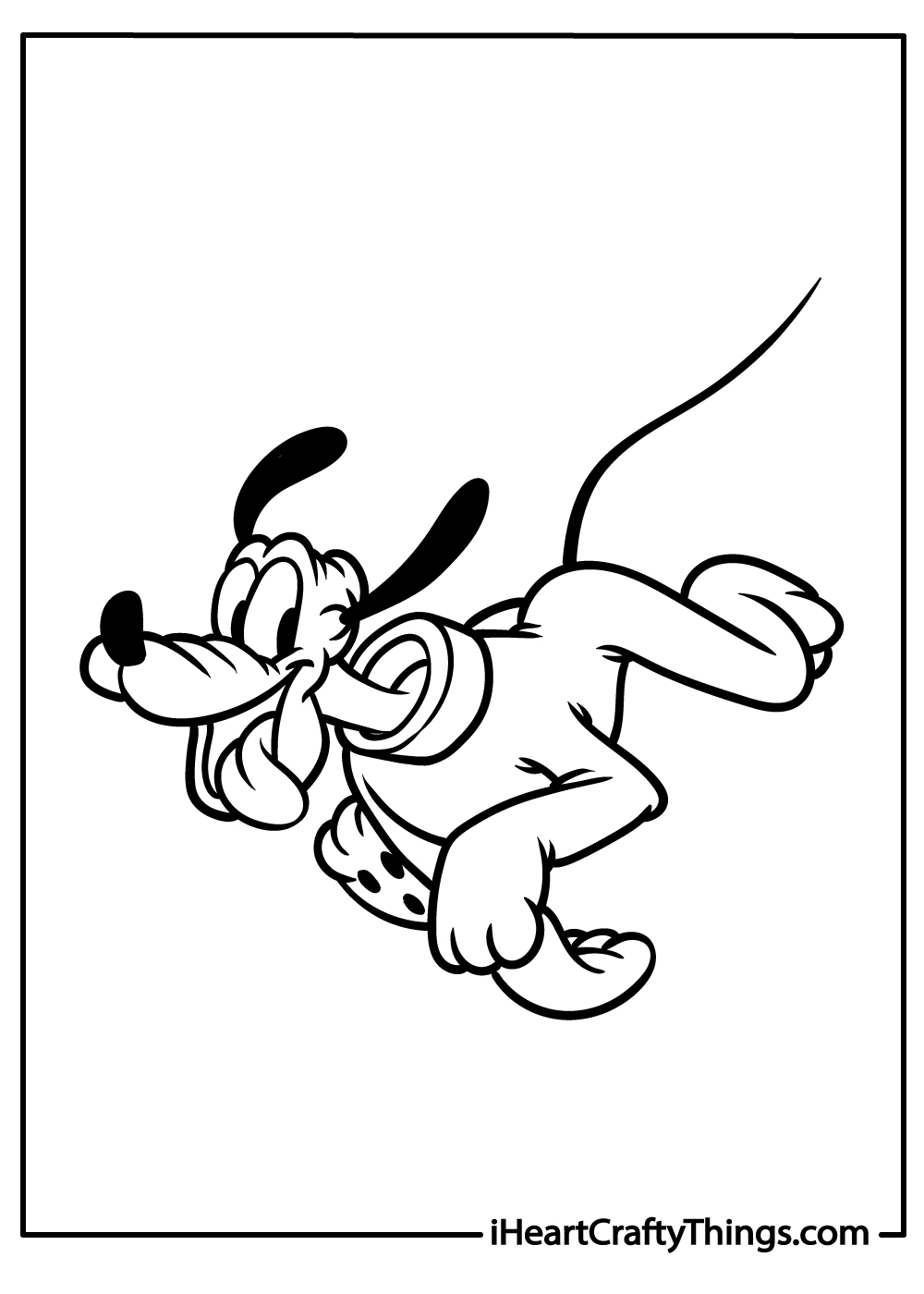 pluto coloring pages for kids