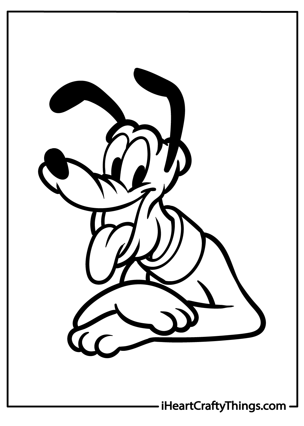 new pluto coloring printable