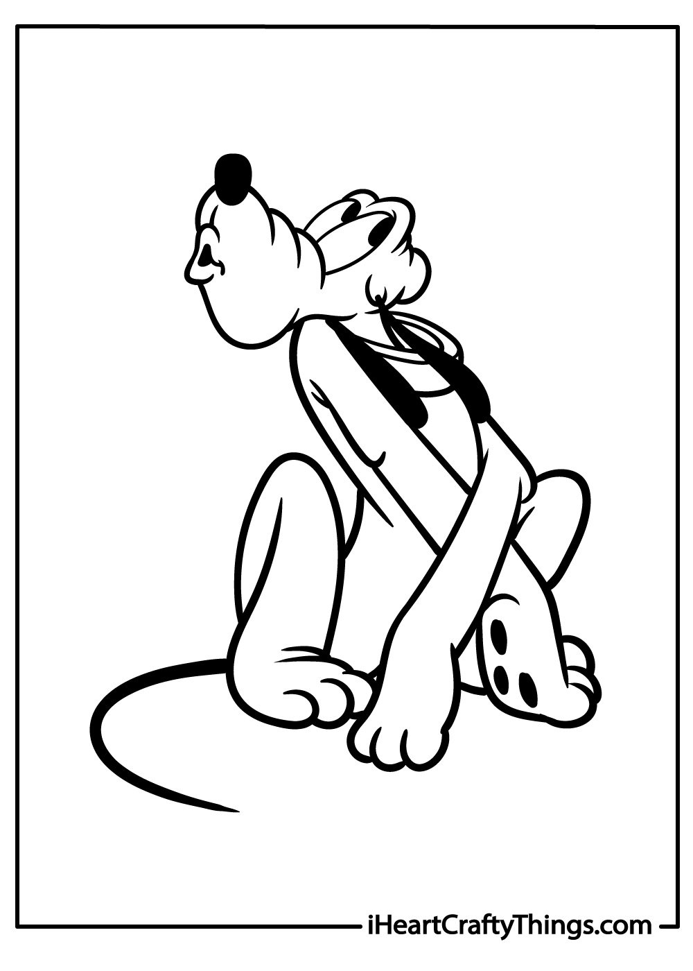 pluto the dog as a puppy coloring pages