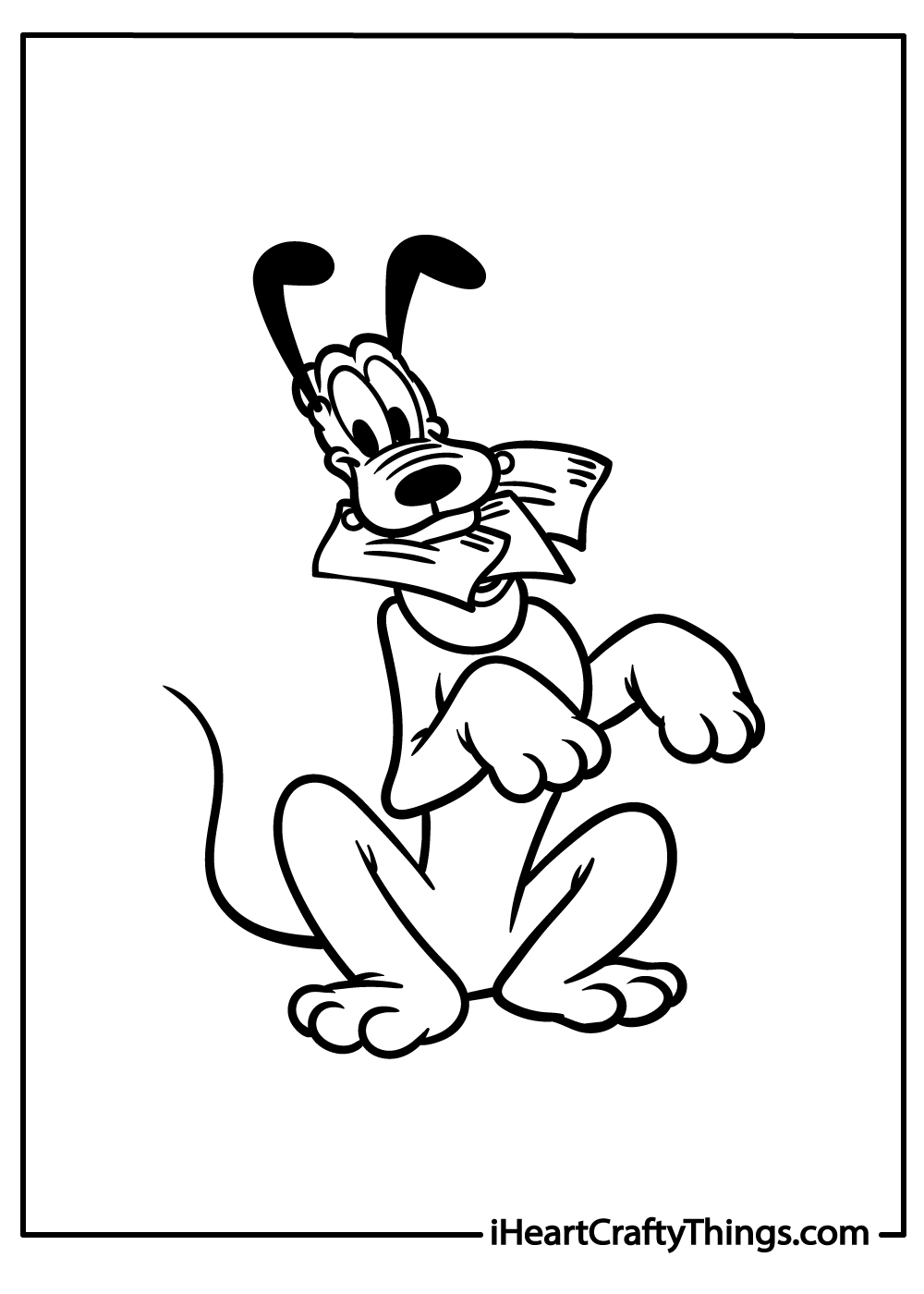 cute pluto coloring pages