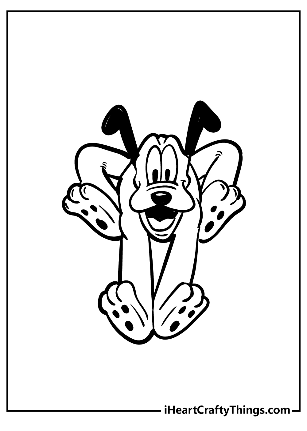 Pluto Easy Coloring Pages