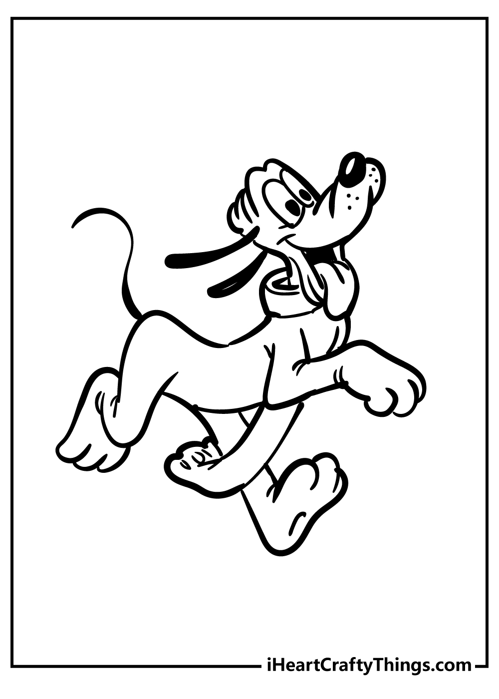 pluto the dog coloring pages