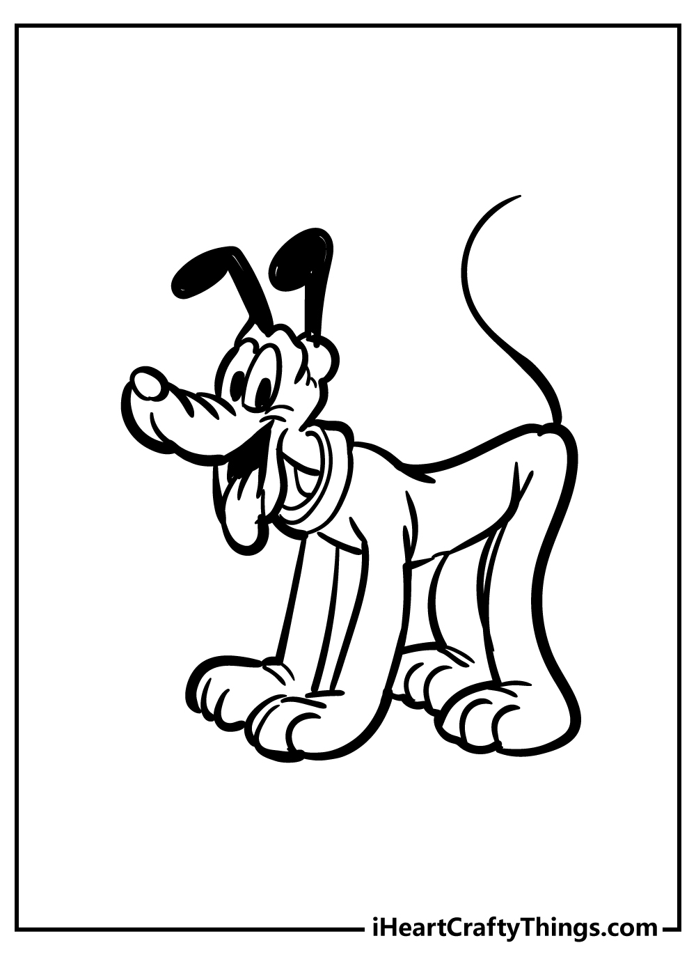 pluto the dog as a puppy coloring pages