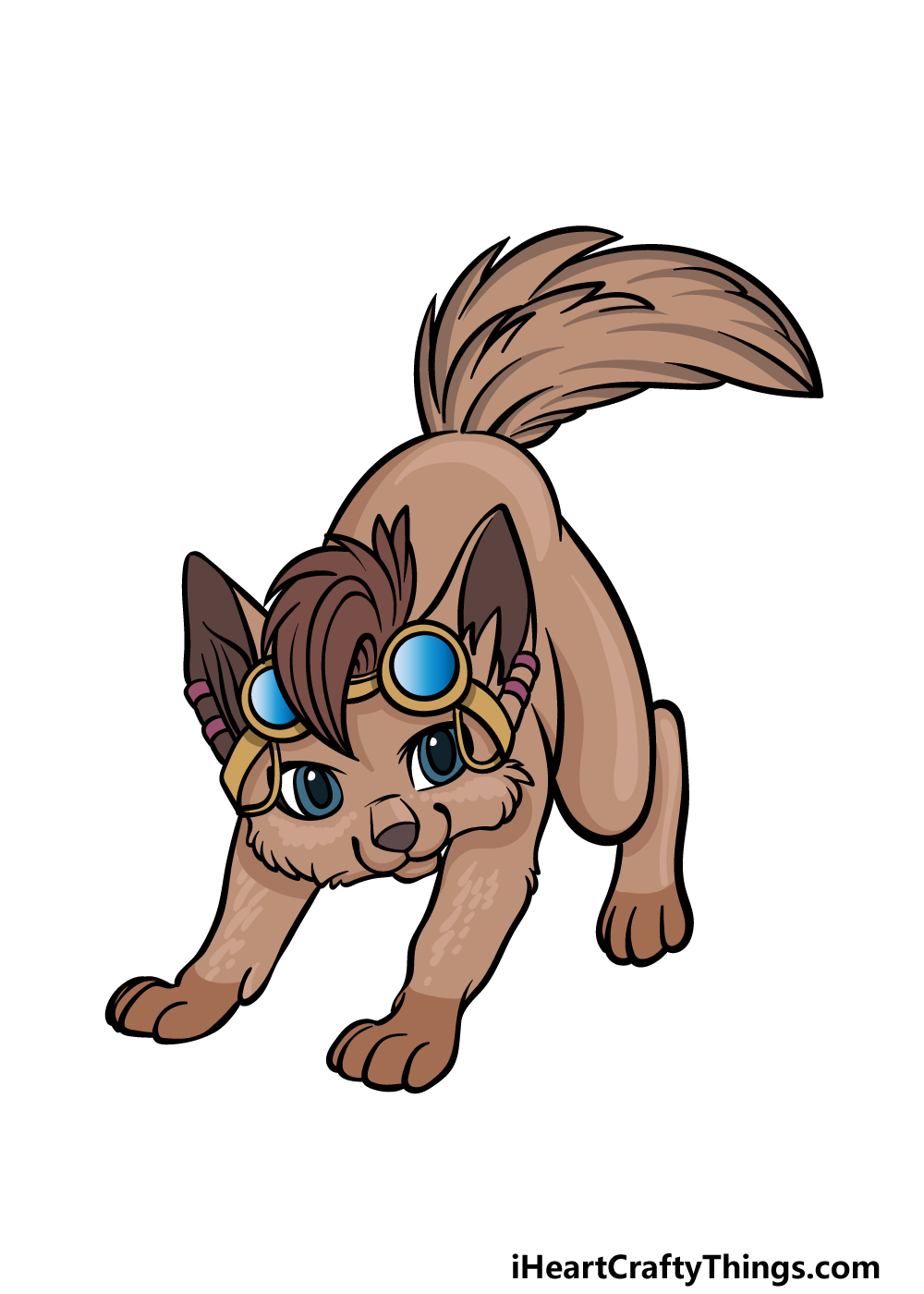 Anime Dog Drawing - How To Draw Anime Dog Step By Step