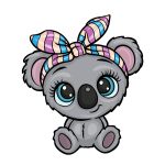 how to draw a Cute Koala image