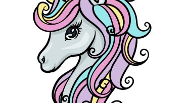 how to draw a Rainbow Unicorn image