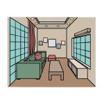 how to draw a Room Perspective image