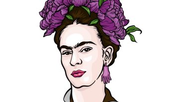how to draw Frida Kahlo image
