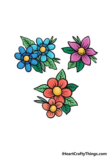 how to draw Spring Flowers image