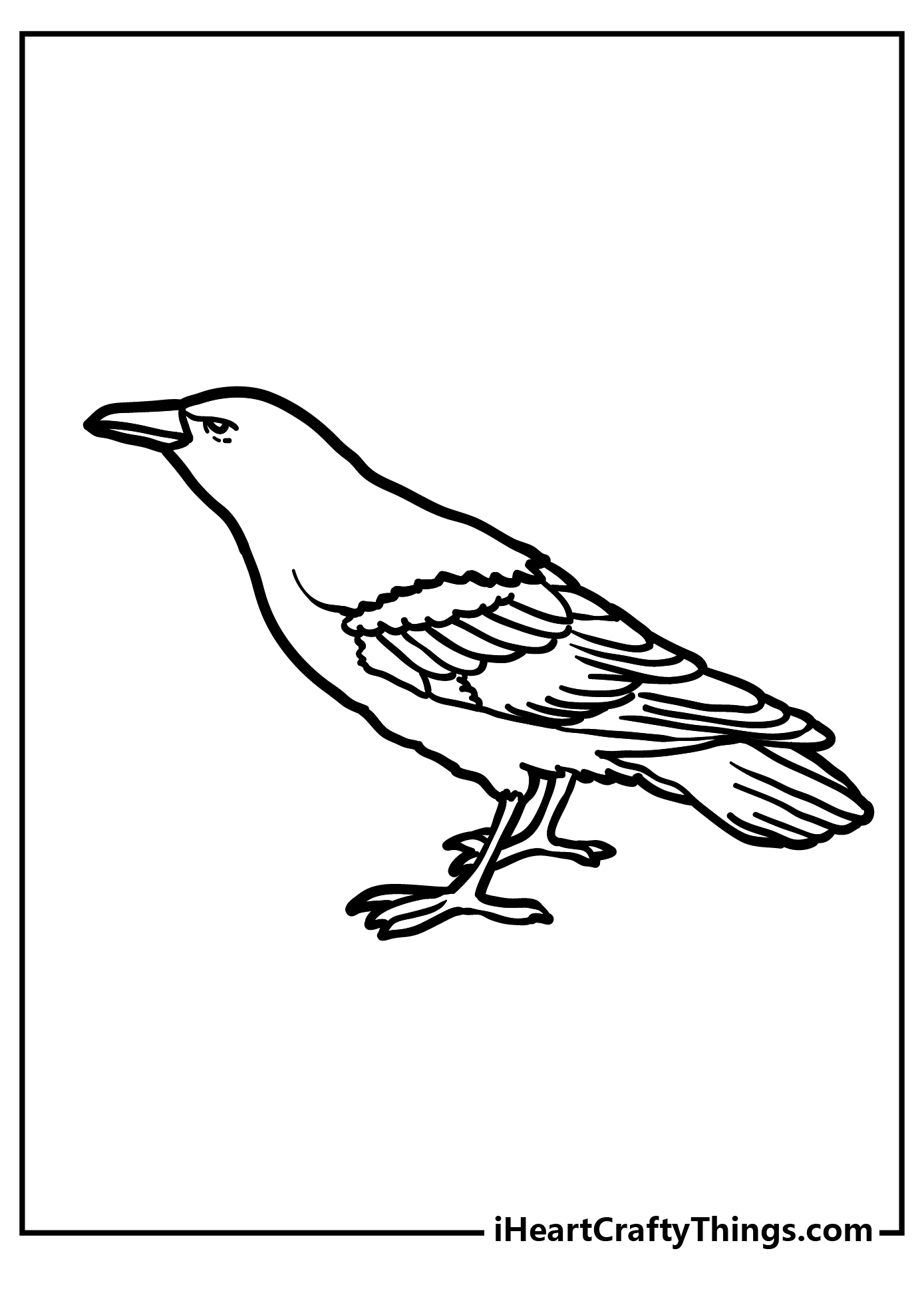 raven coloring page