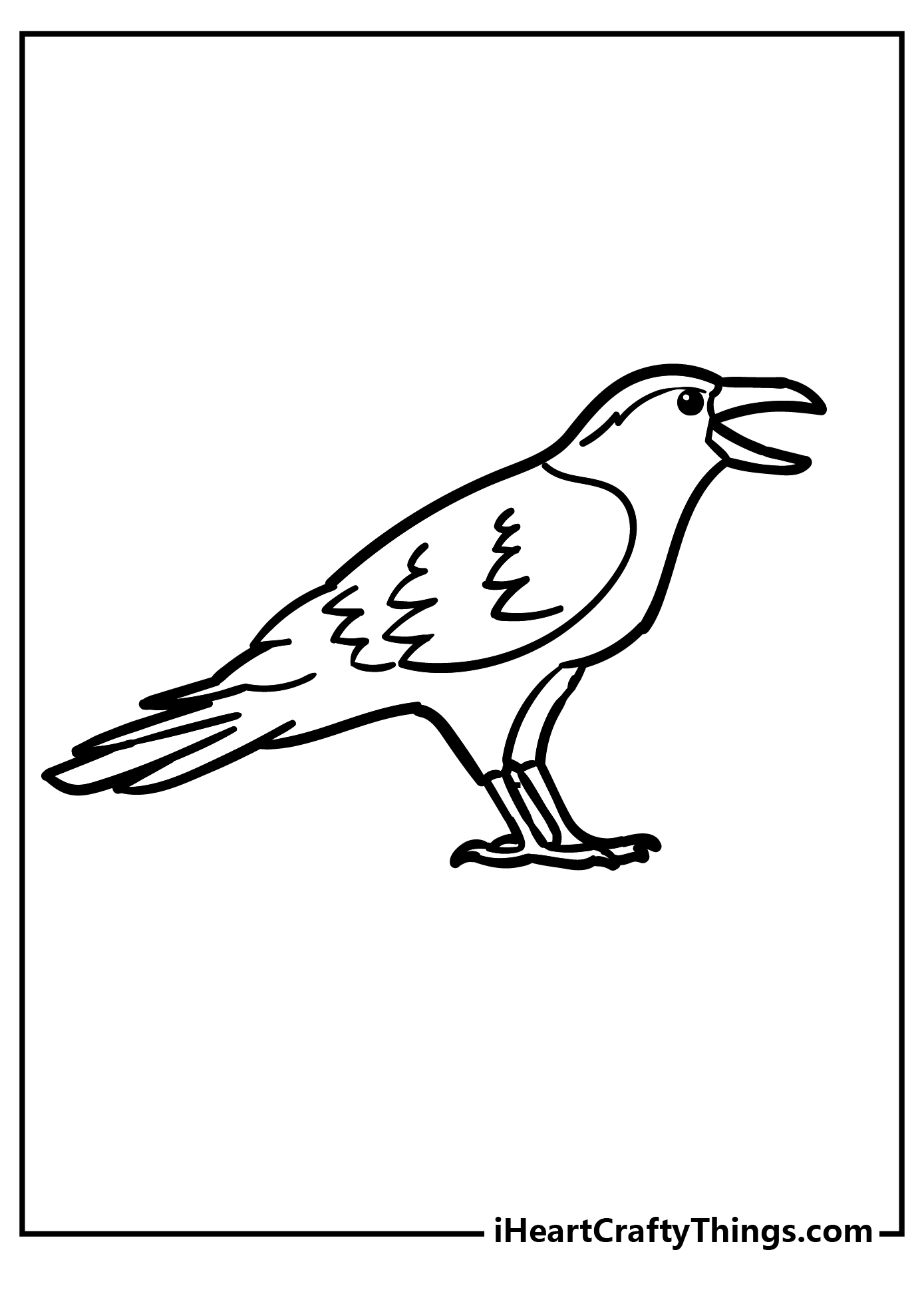 raven coloring page