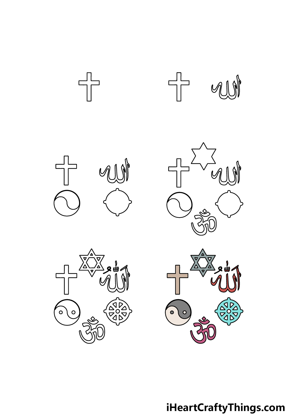 different religious symbols and their names