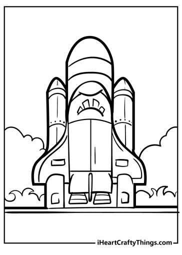Rocket Coloring Pages free printable