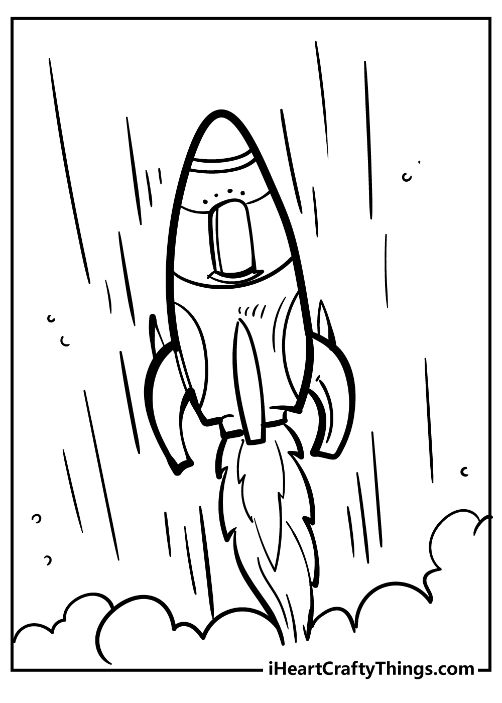 Rocket Coloring Pages for adults free printable