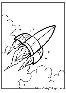 Printable Rocket Coloring Pages (100% Free Printables)