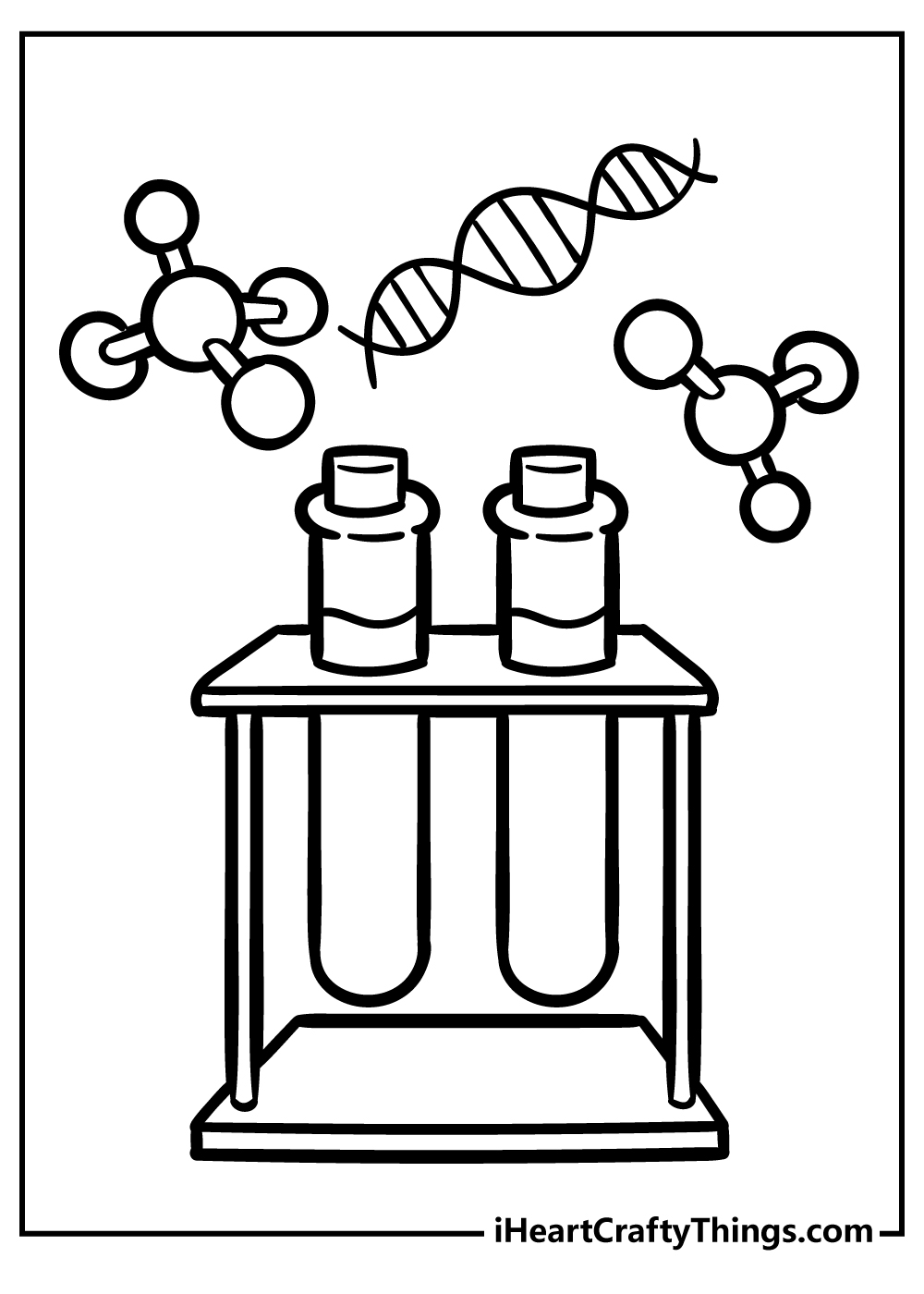 Science Coloring Book for kids free printable