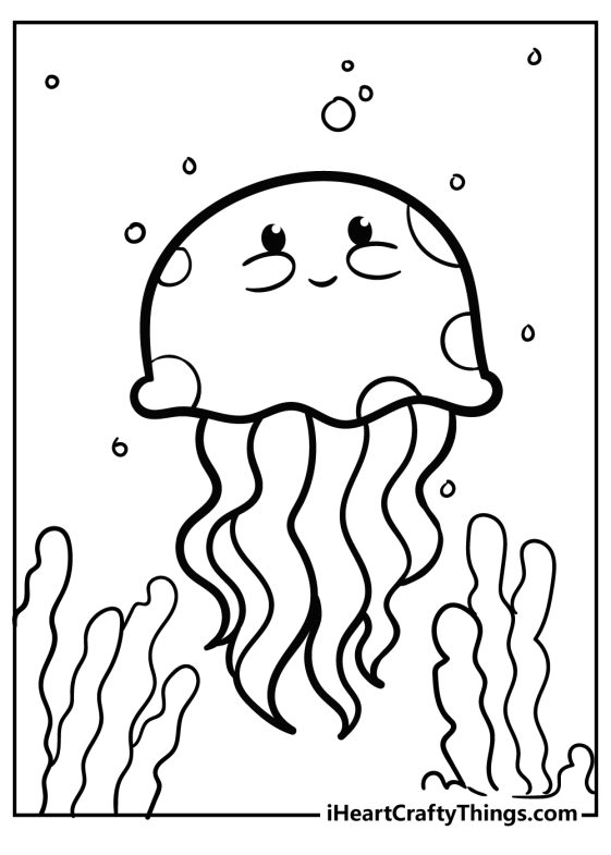 Sea Creatures Coloring Pages (100% Free Printables)