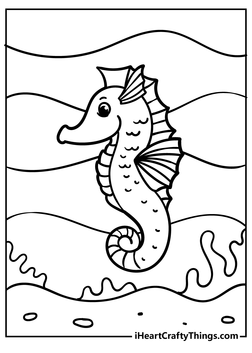 Sea Creature Coloring Book for kids free printable