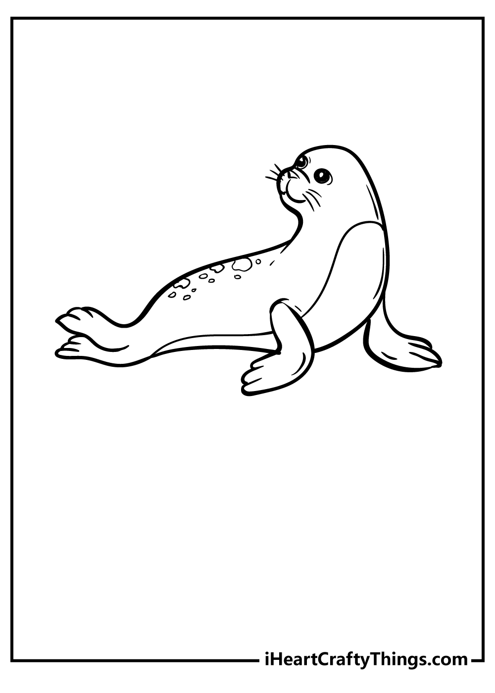 Seal Coloring Pages for kids free download