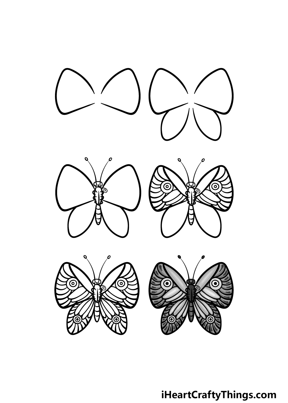 simple butterfly drawing