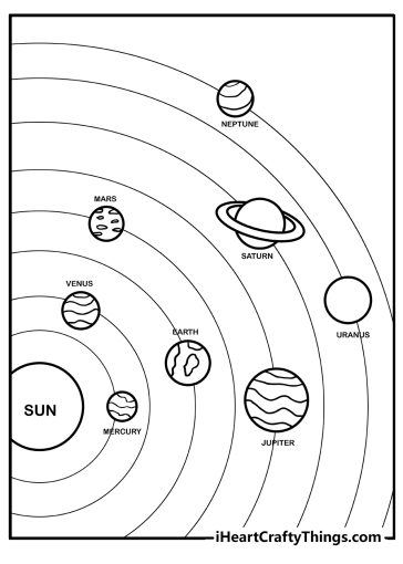 Solar System Coloring Pages free printable