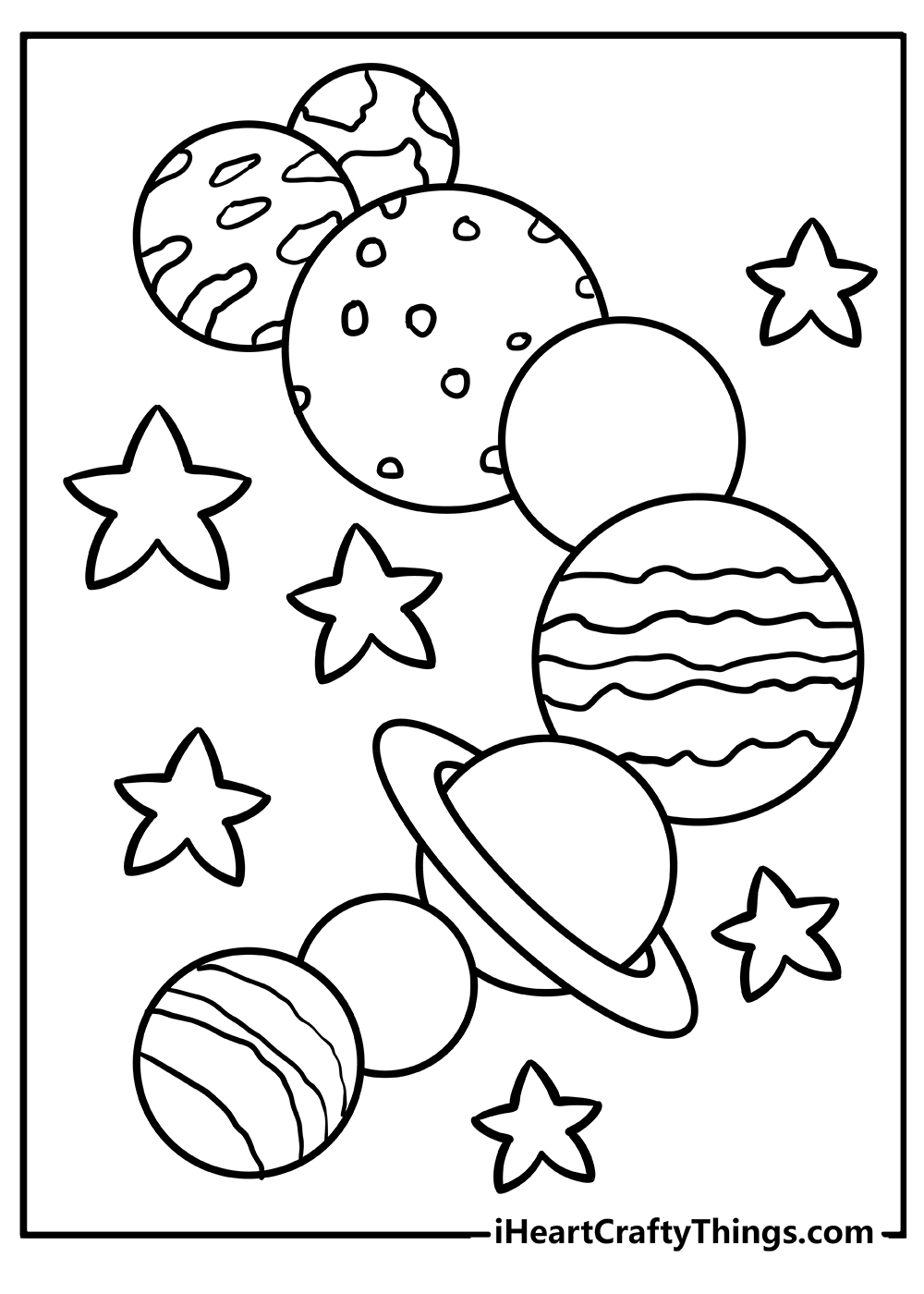 Solar System Coloring Pages free pdf download