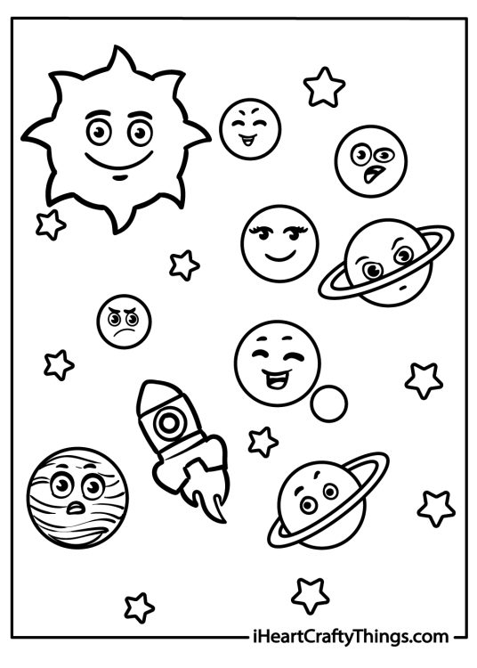 Solar System Coloring Pages (100% Free Printables)