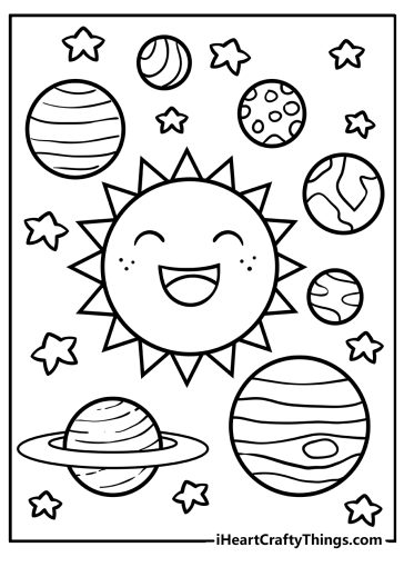 Solar System Coloring Pages (100% Free Printables)